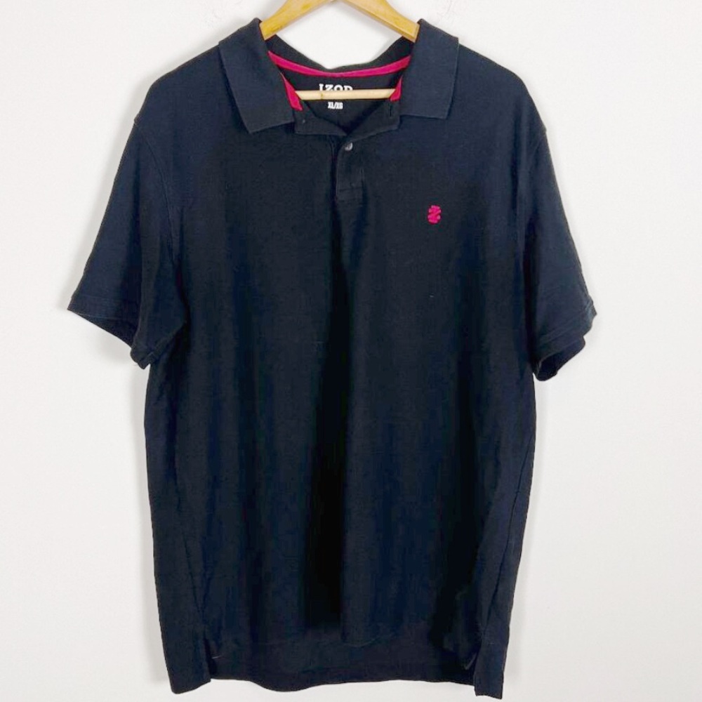 2/$20 IZOD Black Polo Shirt XL